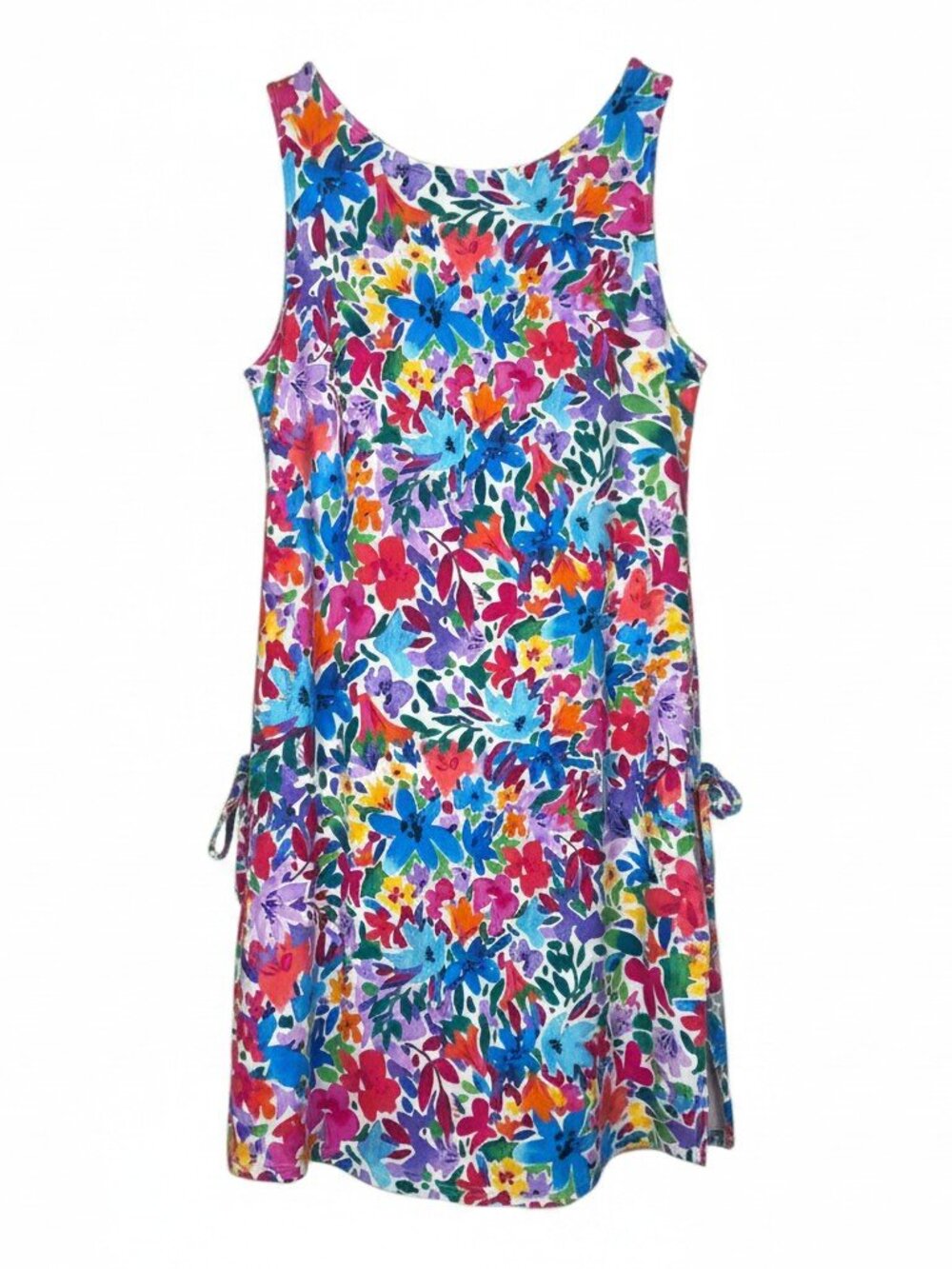 Tommy Bahama Women's Size S Watercolor Sleeveless Floral Romper Built-in Shorts